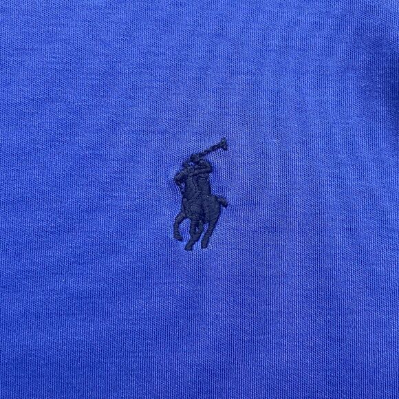 Polo Ralph Lauren Shirt Mens Extra Large Blue Polo Pony Golf Pima Soft Touch - Picture 5 of 11